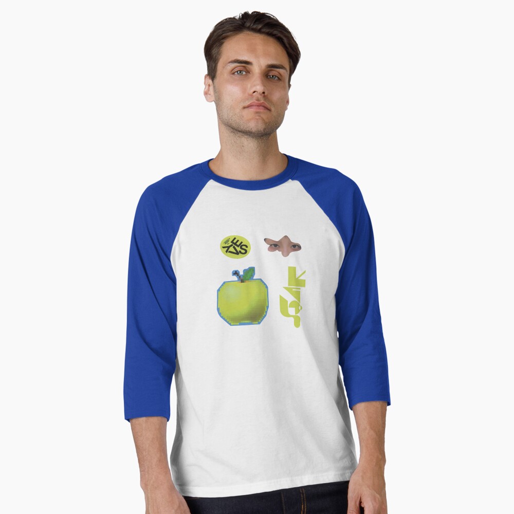 Vista previa del artículo con la obra «Camiseta ¾ estilo béisbol», diseñado y vendido por Not a front for Large Explosives...