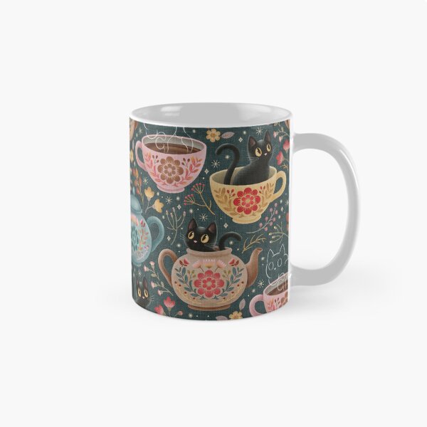 Item preview, La hora del té con felinos en la flora popular designed and sold by Perrin Le Feuvre.
