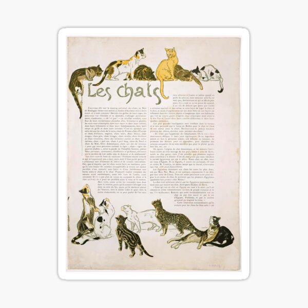 Aperçu de l'œuvre Les Chats créée et vendue par TeeARTHY.