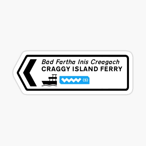 Item preview, Señal de tráfico del ferry de la isla escarpada designed and sold by Jess Willow.