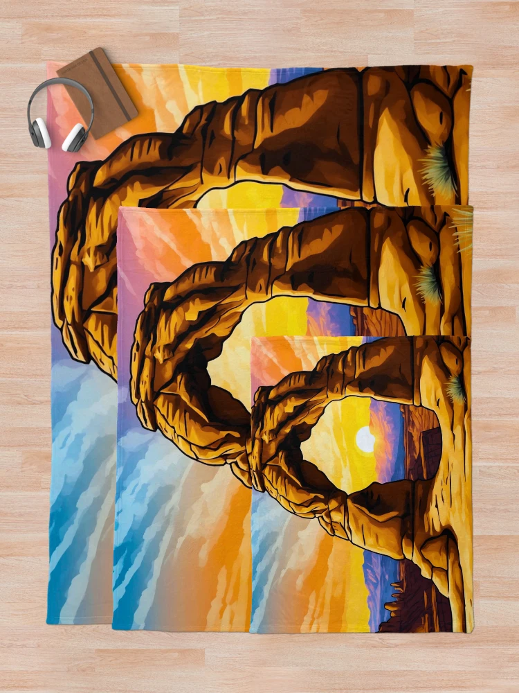 Thumbnail 5 of 6, Throw Blanket, Utah's Iconic Arches designed and sold by canvasriddle.