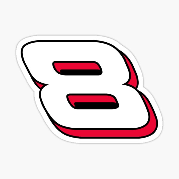 Item preview, Pegatina NASCAR Dale Earnhardt Jr #8 designed and sold by MainEventMedia.