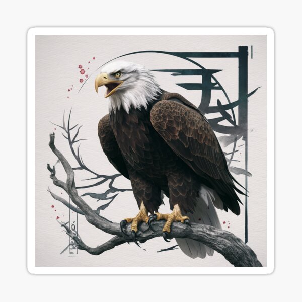 Aperçu de l'œuvre Le grand aigle créée et vendue par MyHeartNSoulArt.
