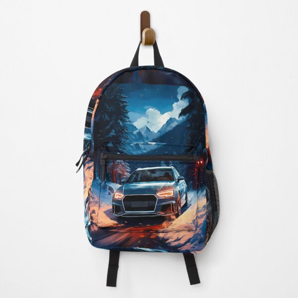 Item preview, Audi RS3 In Snow Forest, Minimalist Lighting and Mountains designed and sold by RevUpDesign.
