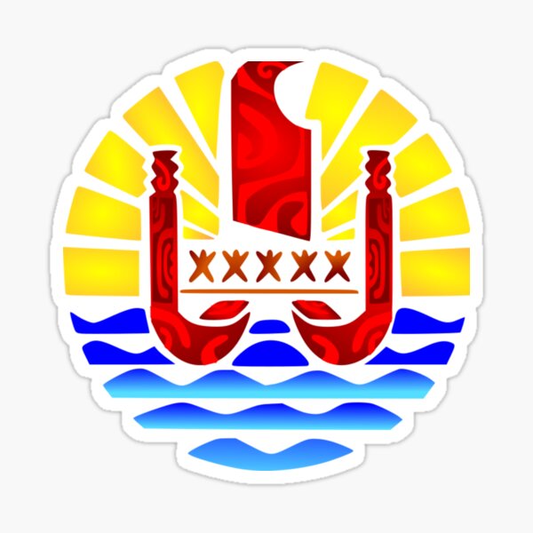 Aperçu de l'œuvre Drapeau de la Polynésie française créée et vendue par Nesian-Tahiti.