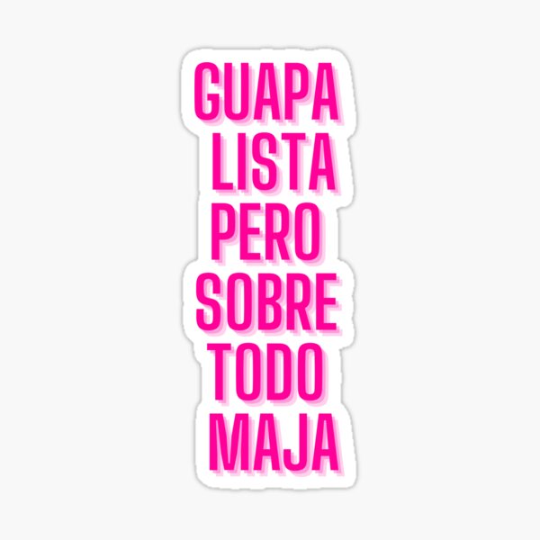 Item preview, GUAPA LISTA MAJA designed and sold by agapornista.