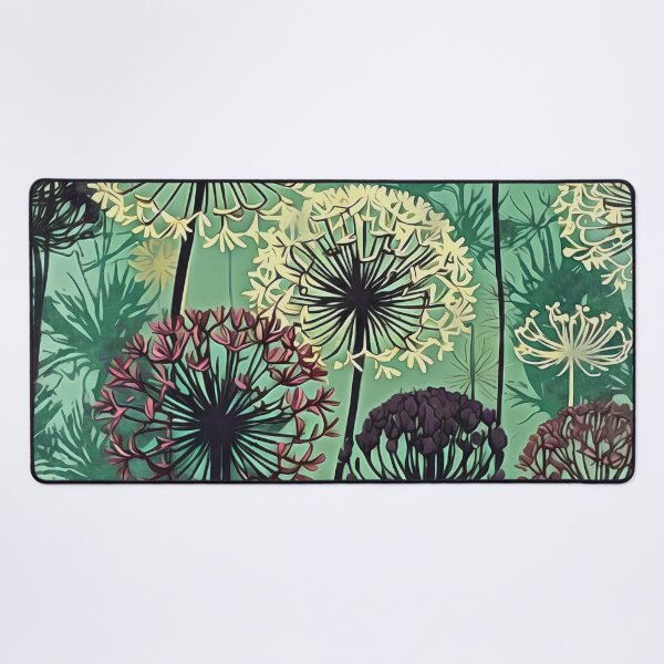 Item preview, Allium In Bloom Flower Background Retro Abstract Art 3 designed and sold by taiche.