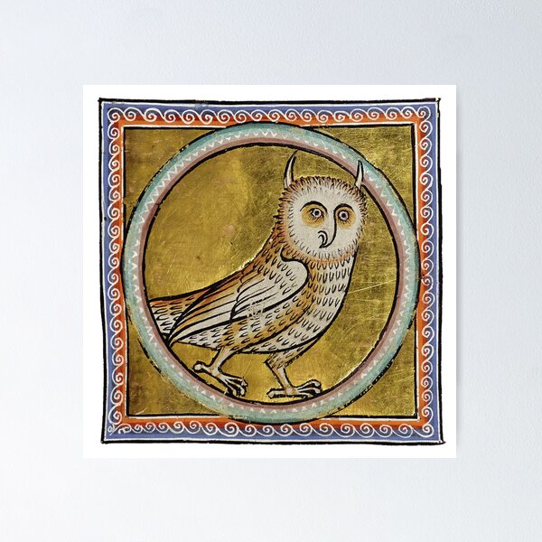 Item preview, Búho Real Bestiario de Aberdeen Manuscrito del Siglo XVI designed and sold by rosaliemillen.