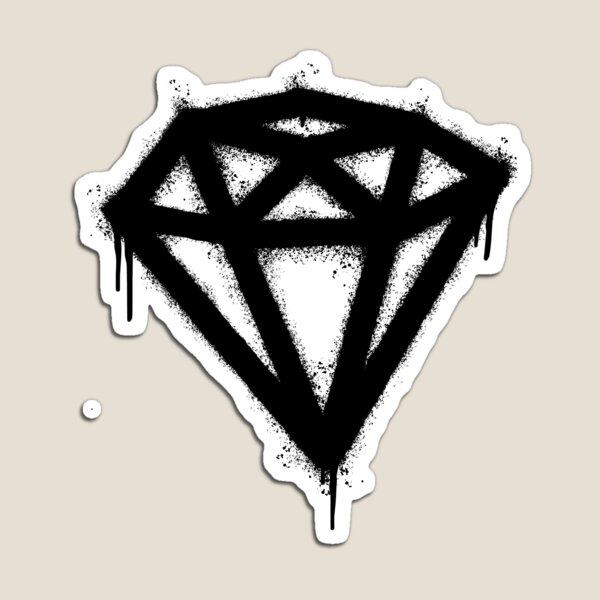 Item preview, diamante blanco y negro designed and sold by skalihm.