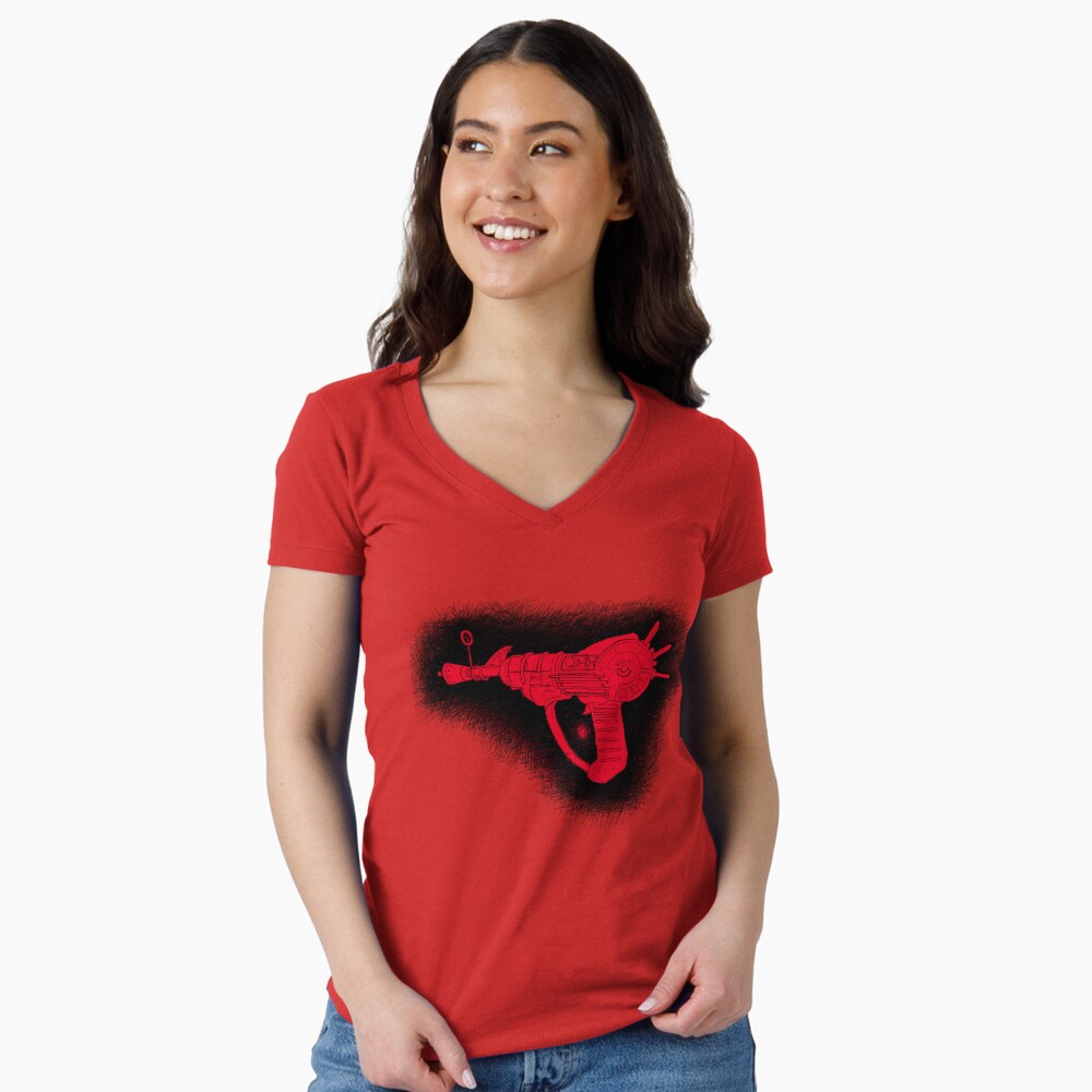 Item preview, Fitted V-Neck T-Shirt designed and sold by aaronnaps.