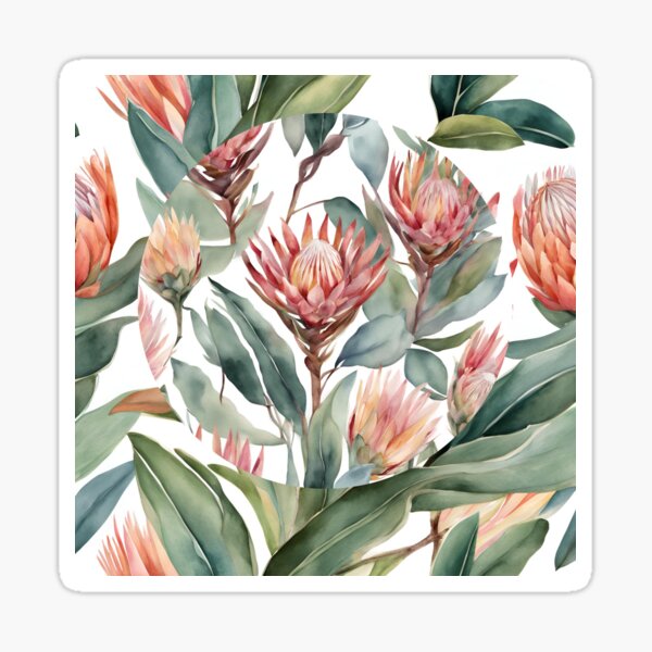 Item preview, Amantes de las flores proteas designed and sold by Yeyishop.