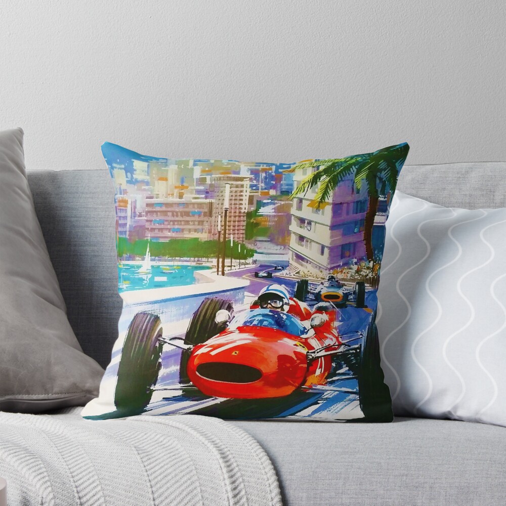Item preview, Throw Pillow designed and sold by Road To Track.