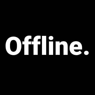 Artwork thumbnail, Offline. by Text-based T-Shirts and Gifts