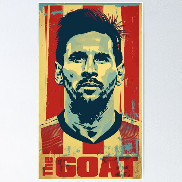 Item preview, Messi La CABRA Diseño de cartel gráfico. designed and sold by blackdogshop.