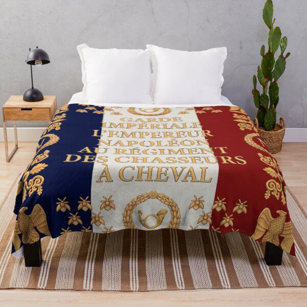 Item preview, Napoleonic French flag of the Chasseurs A cheval de la Garde designed and sold by SimonBauwelinck.