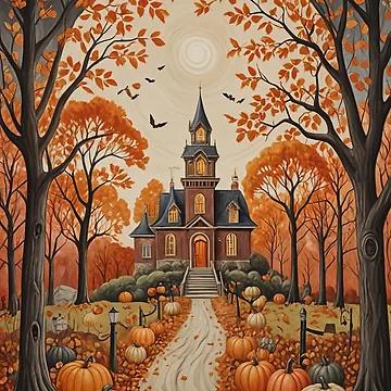 Artwork thumbnail, Haunted Autumn Nights by Lizetteh