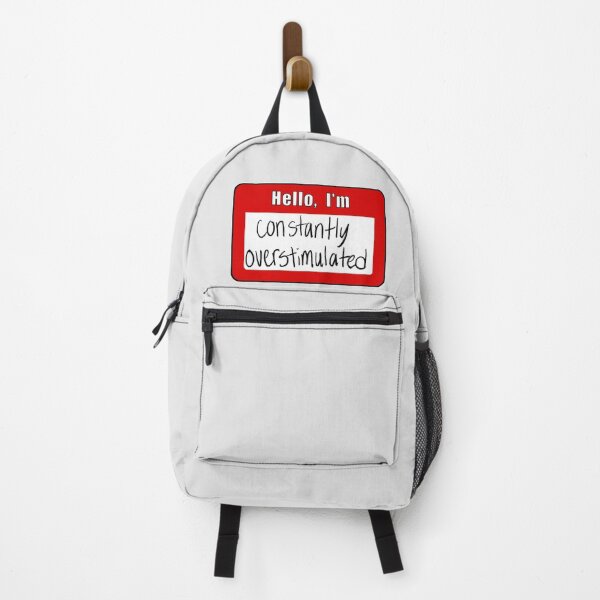 Item preview, Constantly Overstimulated Nametag designed and sold by laurenmoee.
