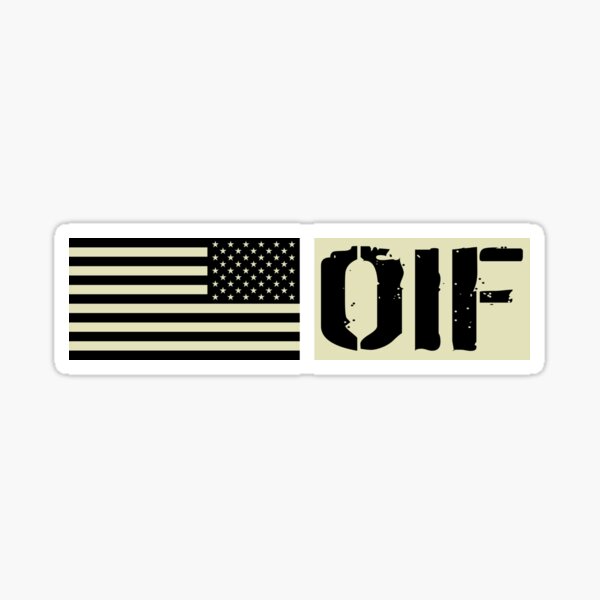Aperçu de l'œuvre Armée américaine : OIF (Black Flag) créée et vendue par Jared Davies.