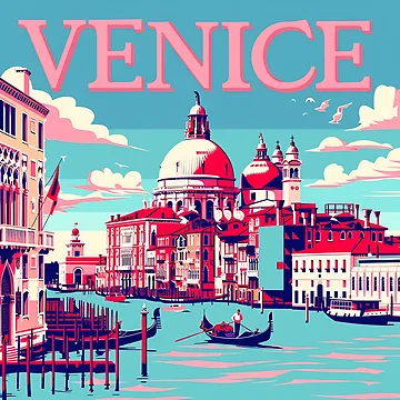 Artwork thumbnail, Venice Print Venice Art by nomiraclehere