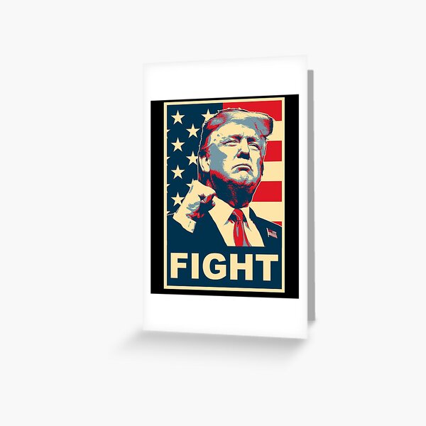 Artikelvorschau, Trump 2024 Kampf, Patriotisch, USA Amerikaner entworfen und verkauft von trendyzcom.