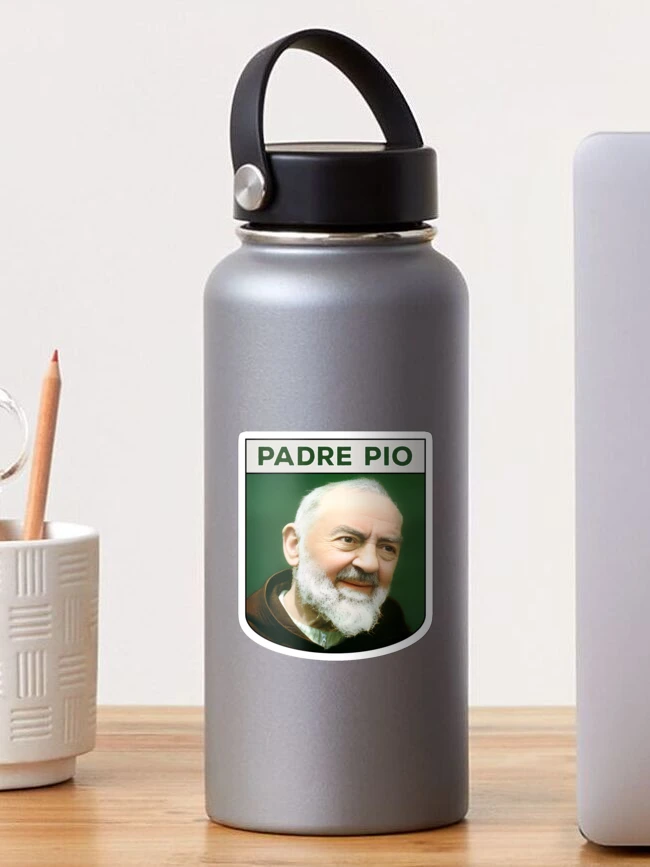 Imagen 1 de 3, Pegatina con la obra Padre Pio, diseñada y vendida por Italian-Feasts.