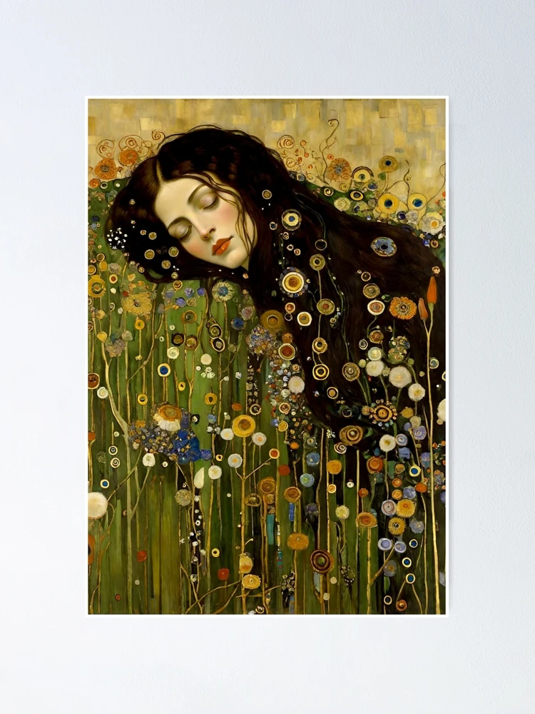 Thumbnail 1 of 3, Poster, Klimt's Women 52 designed and sold by WhimsyPixs.