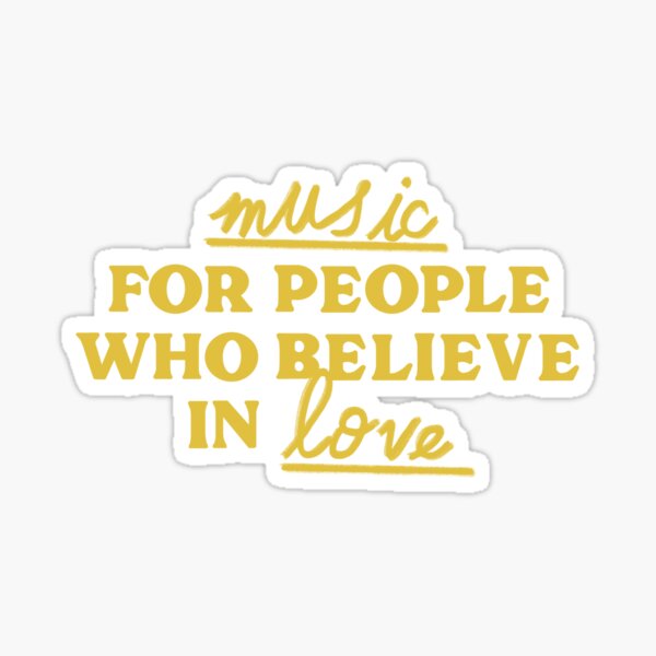 Item preview, música para personas que creen en el amor designed and sold by lorainedraws.