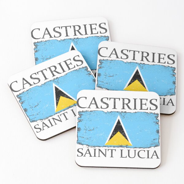 Item preview, Castries Saint Lucia Flag Saint Lucia Country Tourist designed and sold by farhanhafeez.