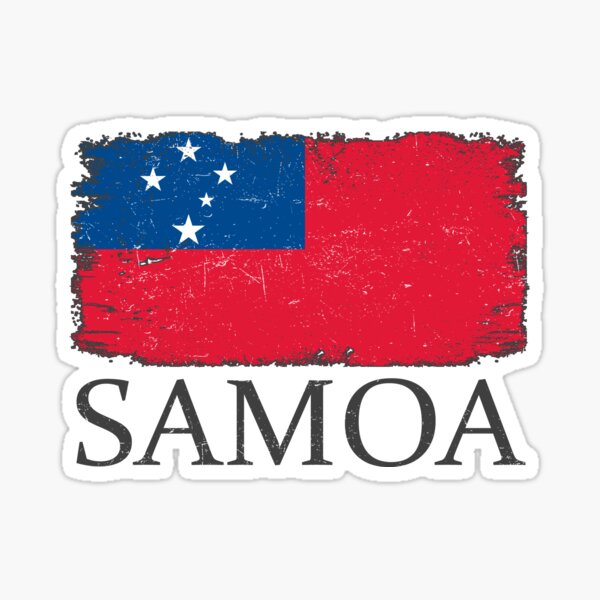 Aperçu de l'œuvre Samoa Country Flag Samoa Country Tourist Samoa Team créée et vendue par farhanhafeez.