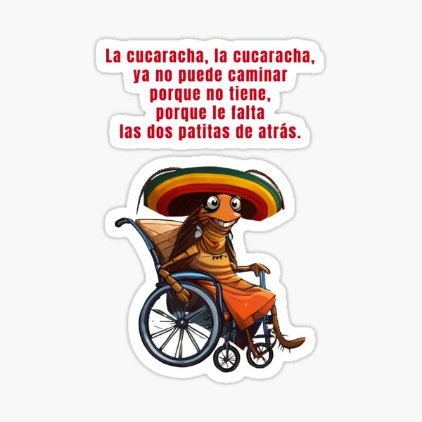 Item preview, LA Cucaracha funny traditional Mexican design designed and sold by La Loca.