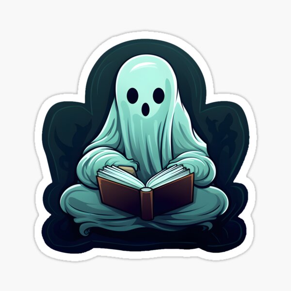 Aperçu de l'œuvre Lecteur fantôme mignon effrayant et mystérieux créée et vendue par SHADOWNB69.