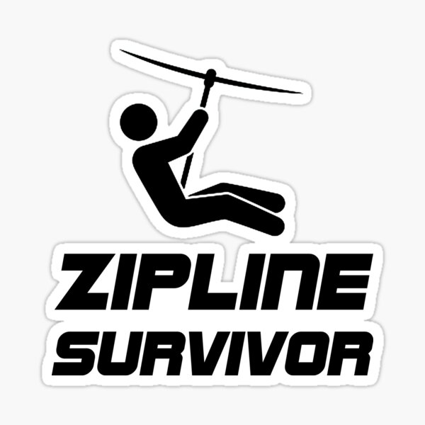Aperçu de l'œuvre Zip Line Survivor tyrolienne créée et vendue par TheBestStore.