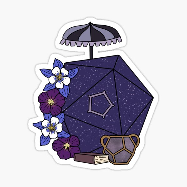 Item preview, Arte de dados florales de Essek designed and sold by LunarAshes.
