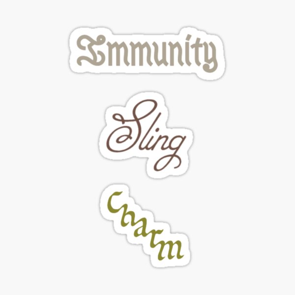 Item preview, Paquete de pegatinas con logotipos de colores del álbum Immunity Sling Charm designed and sold by aestheticqueen.