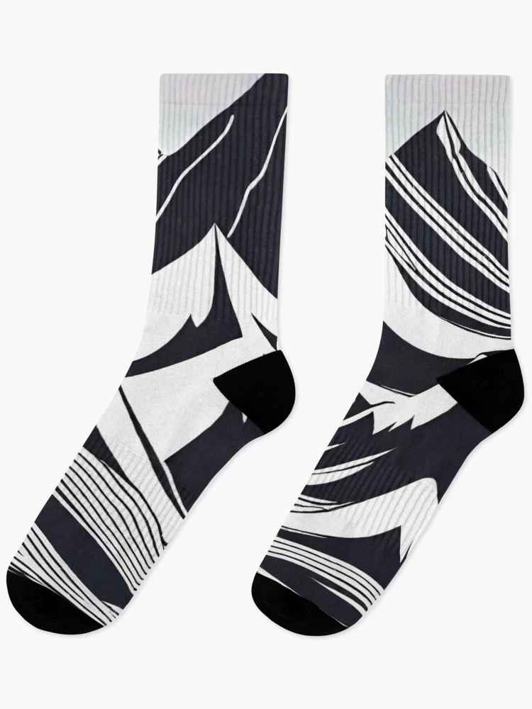 Thumbnail 1 of 5, Socks, Mountain scene designed and sold by MatrixTattoo.