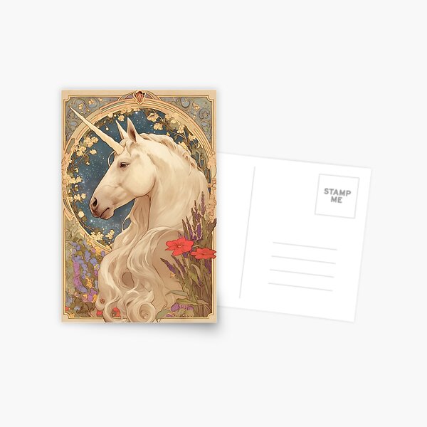 Aperçu de l'œuvre Licorne Art nouveau créée et vendue par MendaciousMina.