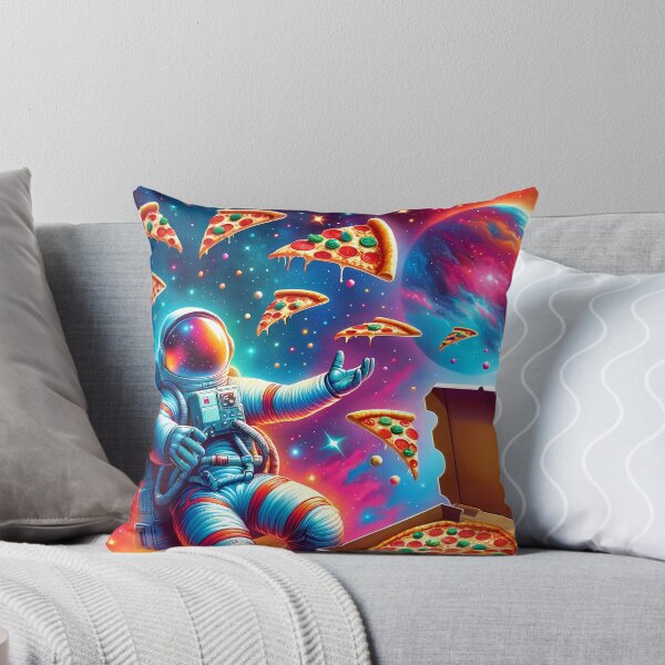 Item preview, Funny Astronaut in Space with Pizza designed and sold by Logiamerch.