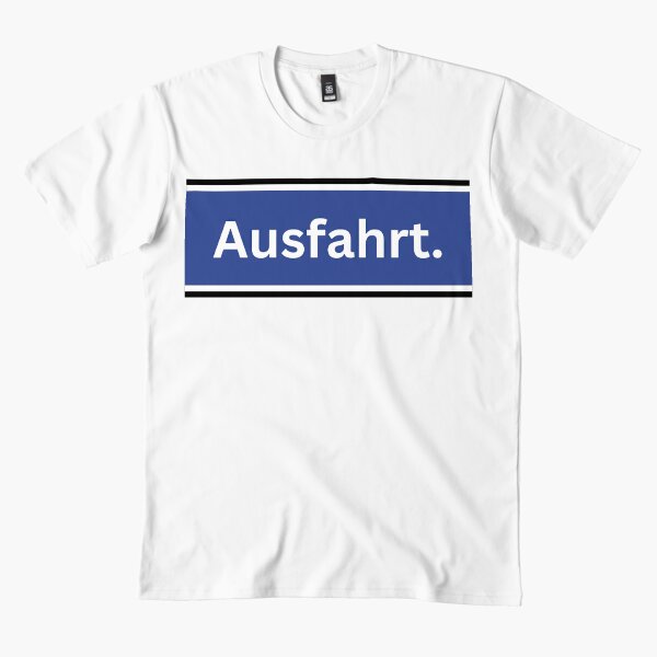 Artikelvorschau, AUSFAHRT-Beschilderung: Klassisches deutsches Notausgangsschild-Design entworfen und verkauft von PING 999 STUDIO.