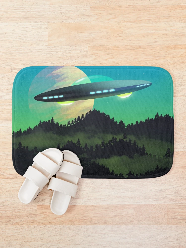 Thumbnail 1 of 6, Bath Mat, ufo sightings designed and sold by Shopyflu.