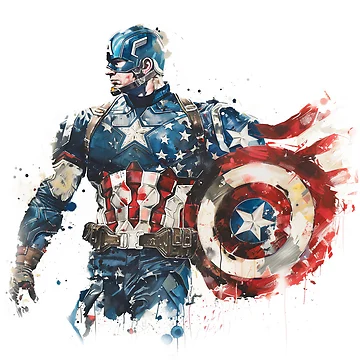 Artwork thumbnail, USA CAP AMERICA by mealtees