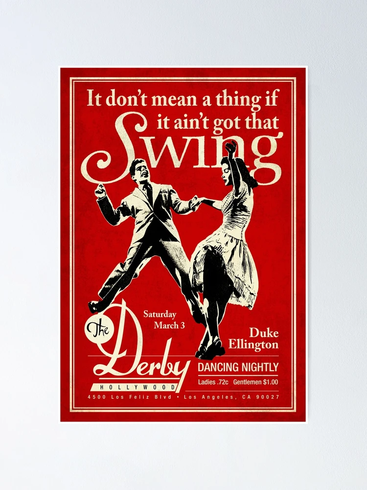Thumbnail 1 von 3, Poster, Das Derby - Swingtanzen designt und verkauft von -Koleidescope.
