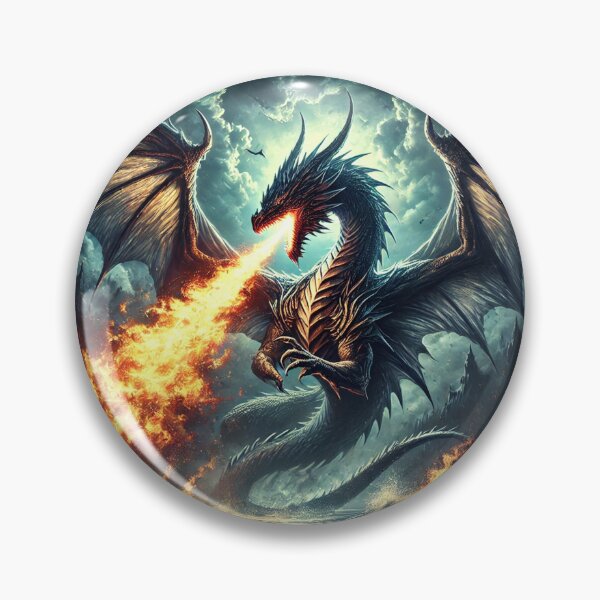 Item preview, Legendary Dragon breathing fire designed and sold by RetroPop23.