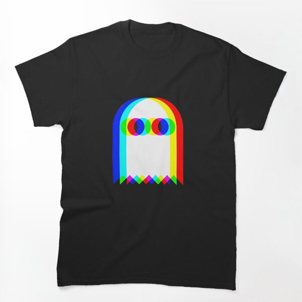 Artikelvorschau, Ghost Trippy Halloween Techno Rave EDM Musik Party T-Shirt Normaler Druck entworfen und verkauft von icraigle.