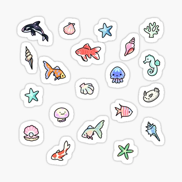Item preview,  cute sea animals pack designed and sold by Daniel .st.