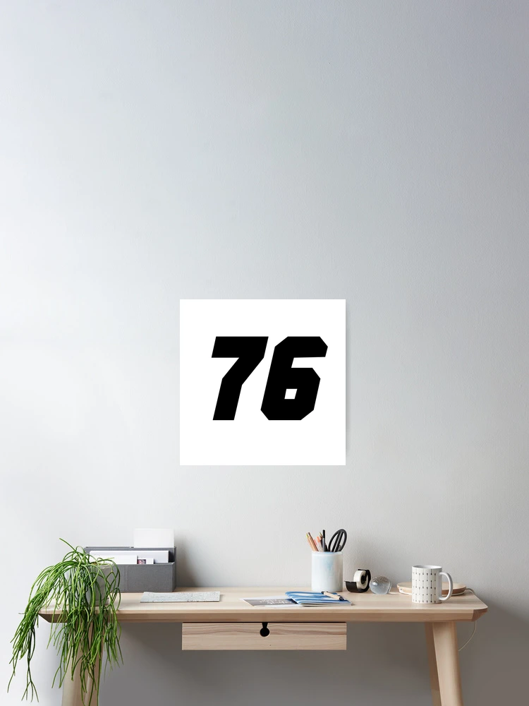 Thumbnail 2 of 3, Poster, Number 76 designed and sold by Wolagno.