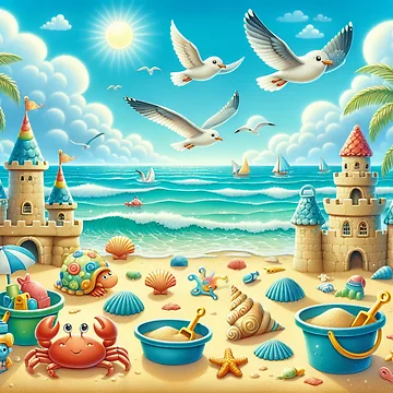 Artwork thumbnail, Beach Nursery Design - 15 by Acabee