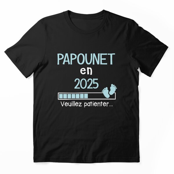 Aperçu de l'œuvre Papounet en 2025 Cadeau Futur Papa Annonce de grossesse créée et vendue par Niko Samuel.