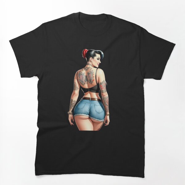 Item preview, Chica Rockabilly tatuada caliente designed and sold by VDDDesign.