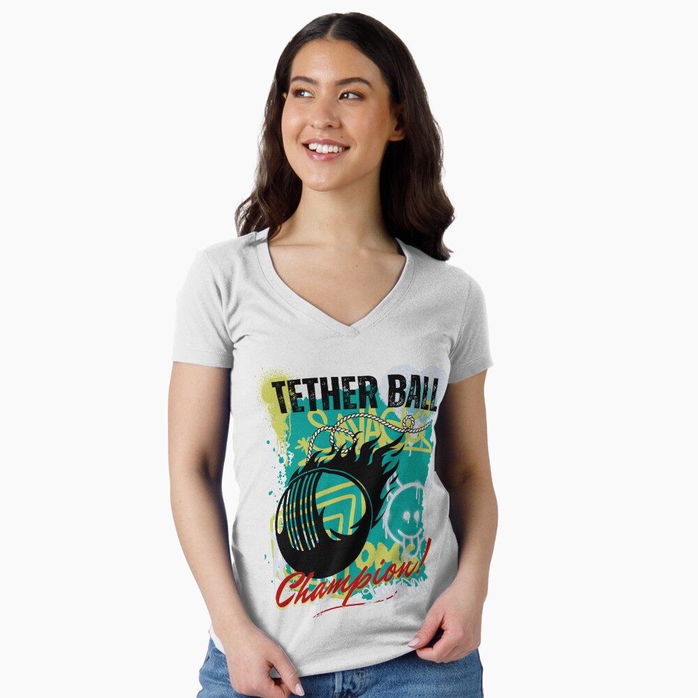 Vista previa del artículo con la obra «Camiseta entallada de cuello en V», diseñado y vendido por MT Art Designs.