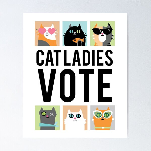 Artikelvorschau, Cat Ladies Abstimmung entworfen und verkauft von OliveTheColors.